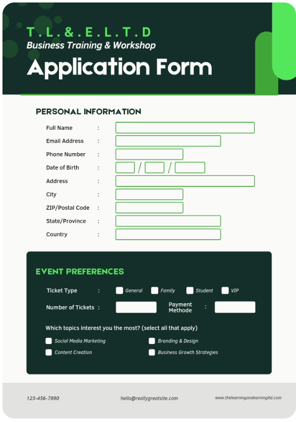 𝗔𝗣𝗣𝗟𝗜𝗖𝗔𝗧𝗜𝗢𝗡 𝗙𝗢𝗥𝗠 𝐅𝐈𝐋𝐋-𝐔𝐏